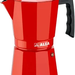 ALZA LUXE RED Caf. italiana aluminio full-induction 9 tazas
