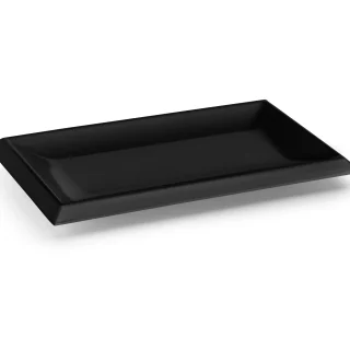 LACOR Bandeja rectangular Angle Black Classic 63541