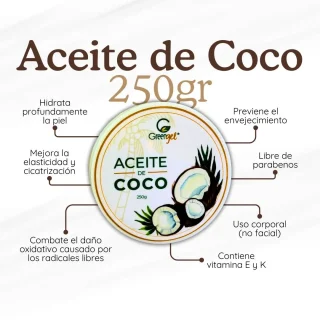 Aceite de Coco Corporal (250 Gramos)