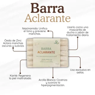 Barra aclarante para axilas