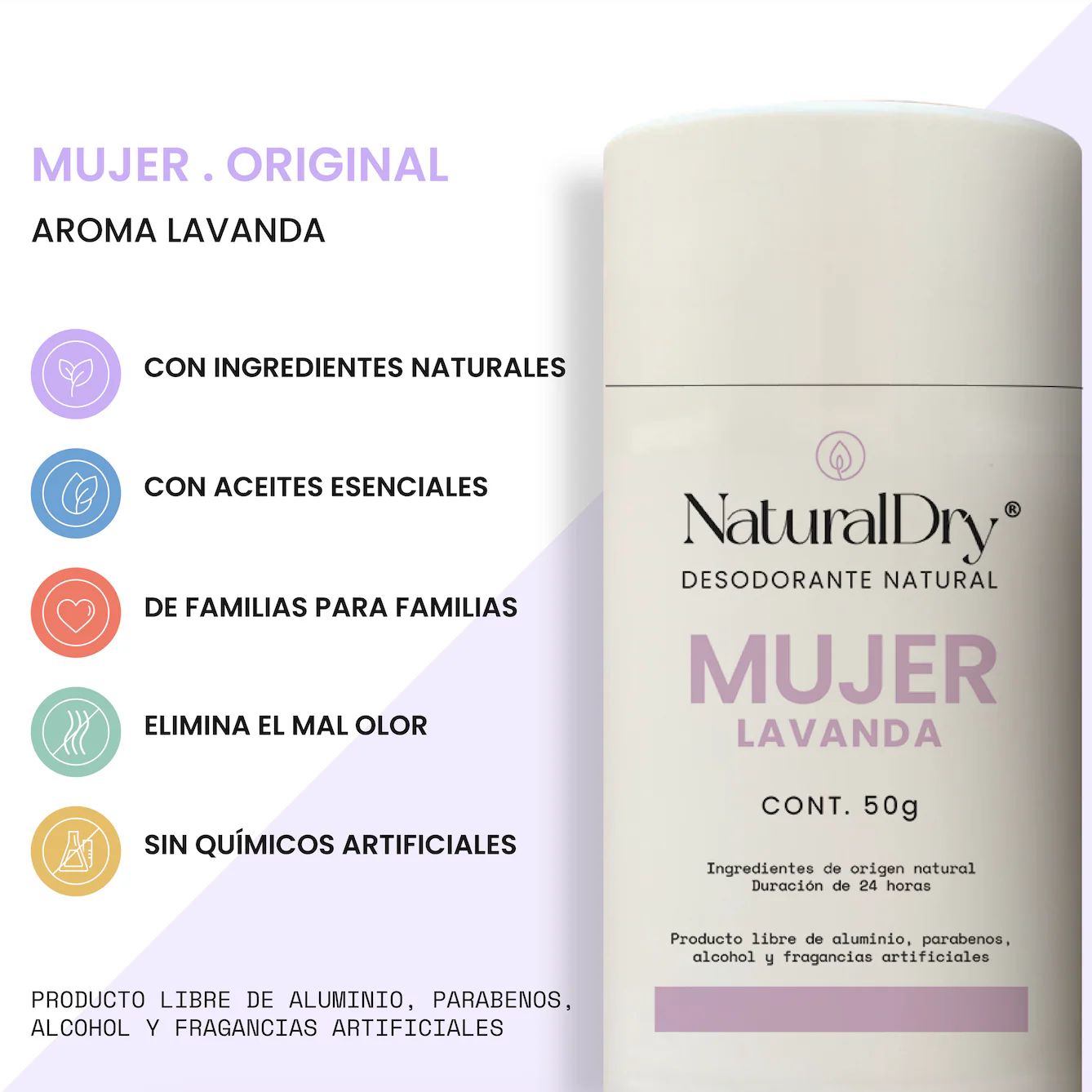 KIT 4 - 2 mujer lavanda + 2 men BARRA - Imagen 2