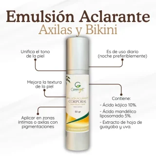 Emulsión aclarante (íntima y axilas)