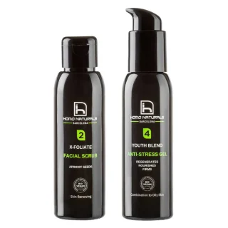 Exfoliante + Gel o Crema Antiedad