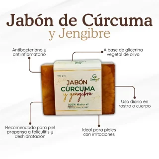 Jabón de cúrcuma y Jengibre