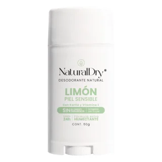 Desodorante natural en barra - limón - sin bicarbonato de sodio