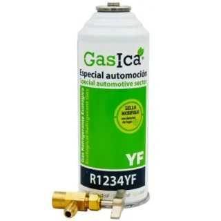 Gas refrigerante ecológico GASICA YF - R1234yf + llave de servicio