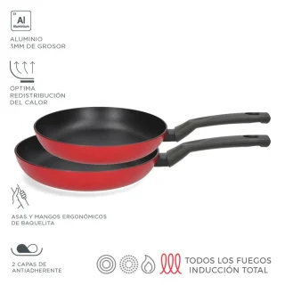 FAGOR Set ELAN 3 rouge Ø20-24