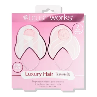 Toalla Turbante Microfibra 2 Unidades Brushworks