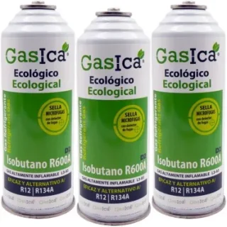 Pack 3 botellas gas refrigerante GASICA D2 - R12 R134a
