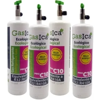 Pack 4 botellas gas refrigerante GASICA PRO C10 - R32 R410A