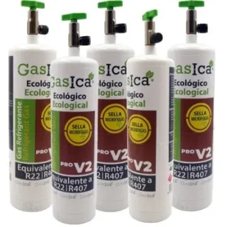 Pack 5 botellas gas refrigerante GASICA PRO V2 - R22 R407 R290